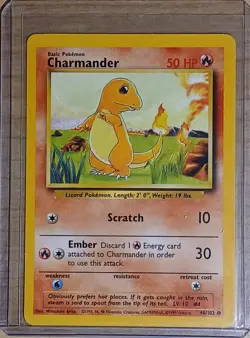 Charmander - Base Set - 46/102 - Unlimited - Pokemon Card - Near Mint - Image 1
