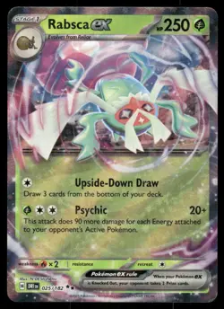 Pokemon Cards Rabsca ex 025/182 Destined Rivals Double Rare NM - Image 1