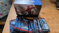 Magic the Gathering 12x Spiderman Booster Pack (Sealed) - Image 1
