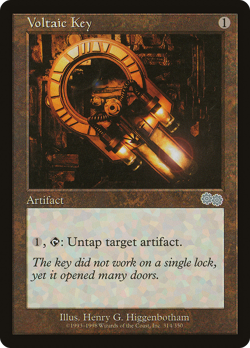 Voltaic Key #314 (MP) Urza's Saga USG Magic MTG - Image 1