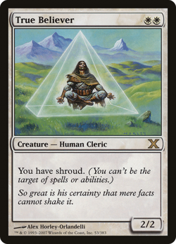 True Believer #53 (MP) 10th Edition 10E Magic MTG - Image 1