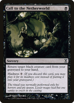 Call to the Netherworld #97 (MP) Time Spiral TSP Magic MTG - Image 1