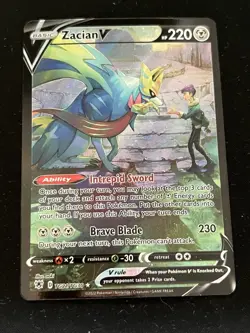 Zacian V TG21/TG30 Swsh10: Astral Radiance Trainer Gallery Holo - TCG Pokemon - Image 1