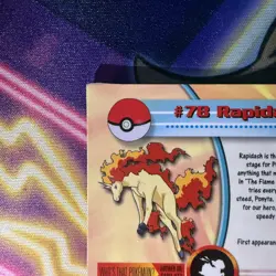 TEKNO #78 Rapidash 2000 TOPPS CHROME POKEMON T.V. Low Population Highest Rarity - Image 5