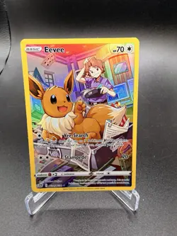 Eevee TG11/TG30 Holo Brilliant Stars Trainer Gallery Pokemon Holo NM - Image 1