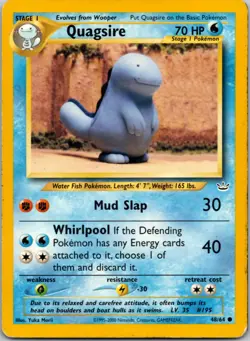 Quagsire 48/64 Common Neo Revelation Pokemon Unlimited Near Mint - Image 1