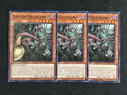 3x YuGiOh! - Danger! Chupacabra! MP25-EN447 Common 1st Edition Near Mint - Image 1
