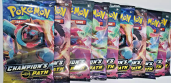 Lot of 10 Pokemon Champions Path Sealed Booster Packs - Image 1