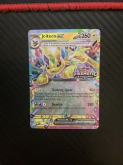 Jolteon ex 030/131 SV: Prismatic Evolutions Holo. Stamped Promo. NM Pokemon - Image 1