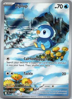 PIPLUP 098/094 PFL Illustration Rare NM/M Pokemon - Image 1