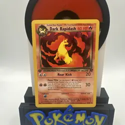 1st Edition Dark Rapidash 44/82 - Team Rocket Near Mint - Image 1