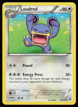 Loudred 84/119 Uncommon Phantom Forces Pokemon Near Mint - Image 1