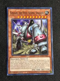 3x YuGiOh! - Golgoil the Steel Seismic Smasher MP25-EN345 Common 1st Edition NM - Image 2