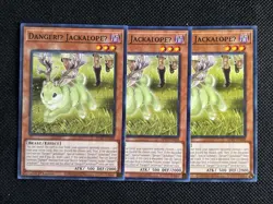 3x YuGiOh! - Danger!U JackalopeU MP25-EN448 Common 1st Edition Near Mint - Image 1