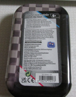 Pokemon Black Bolt White Flare Unova Mini Tin 1 of 8 mini stickers - Image 2