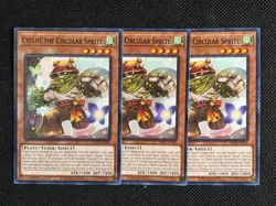 3x YuGiOh! - Cyclos the Circular Sprite MP25-EN349 Common 1st Edition Near Mint - Image 1