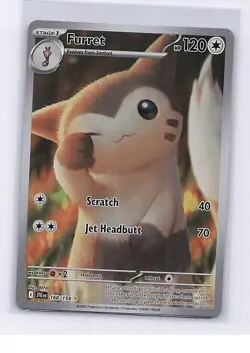 Furret 168/159 Illustration Rare Journey Together Pokemon Near Mint - Image 1