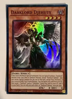 x1 Darklord Djehuty - BPRO-EN019 - Super Rare - 1st Edition Yu-Gi-Oh! M/NM - Image 1