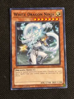 3x YuGiOh! - White Dragon Ninja MP25-EN444 Common 1st Edition Near Mint - Image 2