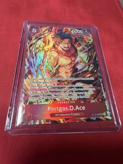 Bandai One Piece CCG Portgas.D.Ace SR Holo ST15-005 English Cost 5 6000 - Image 1