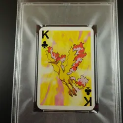 PSA 10 Moltres King of Clubs Graded Pokemon Mini Bicycle Card - Image 2