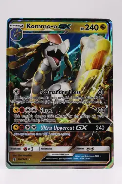 Kommo-o GX 100/145 Guardians Rising Ultra Rare Holo Pokemon Card NM - Image 1
