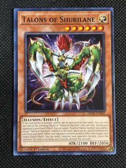 3x YuGiOh! - Talons of Shurilane MP25-EN347 Common 1st Edition Near Mint - Image 2