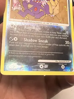 Pokemon TCG Sableye Reverse Holo Rare Card 63/132 Secret Wonders - HP - Image 2