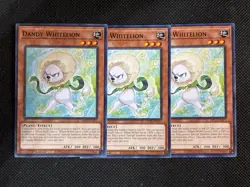 3x YuGiOh! - Dandy Whitelion MP25-EN377 Common 1st Edition Near Mint - Image 1