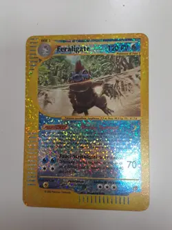 Pokemon Feraligatr 2/12 Expedition Jumbo Oversize Reverse Holo Box Topper ITA - Image 1