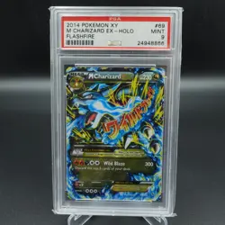 PSA 9 MINT POKEMON M CHARIZARD EX ULTRA RARE FLASHFIRE 2014 #69 - Image 1