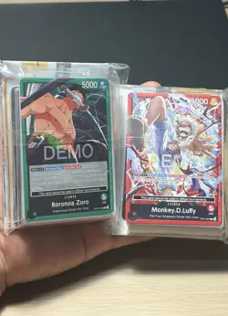 2026 one piece demo deck Luffy Zoro Unsealed - Image 1