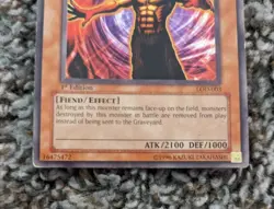 Yugioh - Lesser Fiend - LOD-003 - Rare 1st Edition NA English Vintage - Image 3