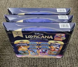 3 Boxes; Disney Lorcana Trading Card Game 2 Decks 4 Booster Packs 1 Promo Sealed - Image 3