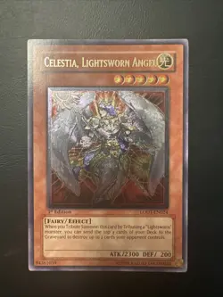 Yugioh Celestia, Lightsworn Angel LODT-EN024 Ultimate Rare 1st Ed NM Euro Print - Image 1