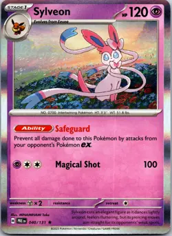 Sylveon 040/131 Holo Rare Prismatic Evolutions Pokemon Holo Near Mint - Image 1