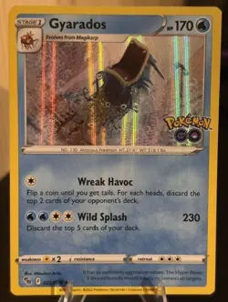 Pokemon TCG Gyarados Pokemon Go 022/078 Holo Holo Rare - Image 1