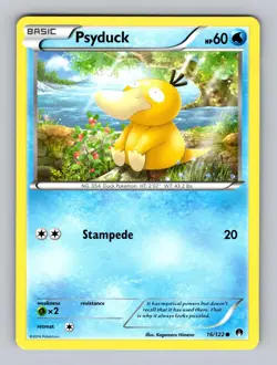 Psyduck 16/122 Common BREAKpoint Pokemon Near Mint - Image 1