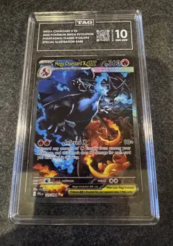 Pokemon Mega Charizard Ex 125/094 Pokemon Phantasmal Flames SIR English TAG 10 - Image 5