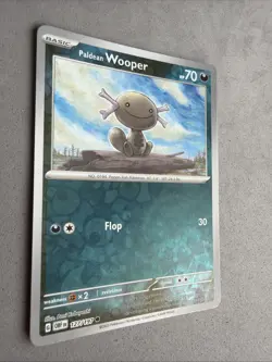 Pokemon TCG * SV Obsidian Flames * 127/197 Paldean Wooper REVERSE HOLO Common - Image 2