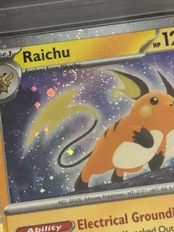 FULL SWIRL - Raichu Pokemon 151 Cosmos Holo Sam's Club Exclusive 026/165 PSA 10 - Image 2