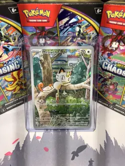 Pokemon TCG Meowth 106/094 Me02: Phantasmal Flames Holo Illustration Rare EN - Image 1