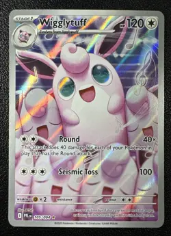 Pokemon: Wigglytuff Illustration Rare IR Full Art Holo 105/094 Phantasmal Flames - Image 1
