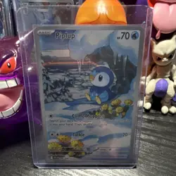 Pokemon Piplup 098/094 Me02 Phantasmal Flames Illustration Rare Holo HP70 - Image 1