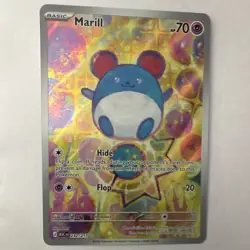 Pokemon Marill 232/217 ASC Full Art Holo Rare English Basic 70 HP - Image 1