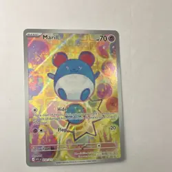 Pokemon Marill 232/217 ASC Full Art Holo Rare English Basic 70 HP - Image 2