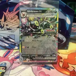 Pokemon Prismatic Evolutions Umbreon EX Stamped Surprise Box Promo 060/131 Seal - Image 2