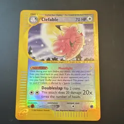The Pokemon Company Clefable 71/165 Expedition Holo Rare 70 HP Stage 1 2002 - Image 1