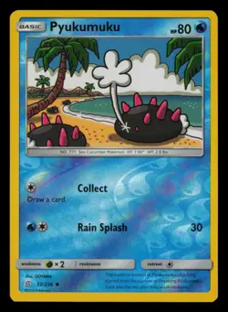 Pyukumuku 52/236 Uncommon Unified Minds Pokemon Reverse Holo Near Mint - Image 1