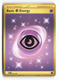 Basic Psychic Energy 207/165 Scarlet & Violet 151 Holo Gold Hyper Rare Pokemon - Image 1